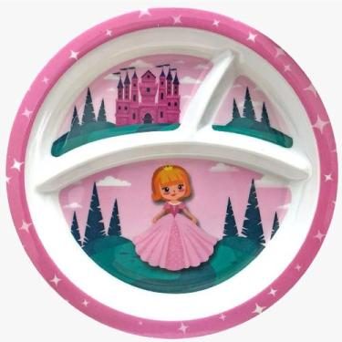 Imagem de Prato Infantil Baby com Divisórias para Meninas Crianças - Sk