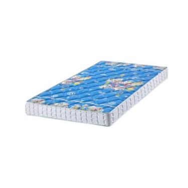 Imagem de Colchão Solteiro Espuma D20 78x188 Mike  14cm Bordado - Zidi, Branco c