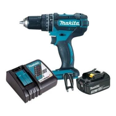 Imagem de Parafusadeira Furadeira Makita Profissional Dhp482 Bivolt
