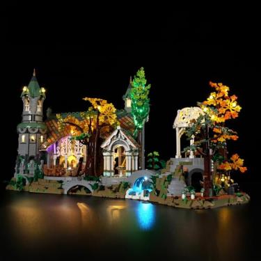 Imagem de BrickSoul Led Light Kit for Lego The Lord of The Rings, Compatible with 10316 Building Set Lego Light Kit, Light Up Legos Rivendell Lego Set - NO Lego Blocks Set (Classic Version)