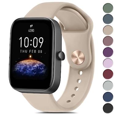 Imagem de Vanjua Pulseiras de silicone para Amazfit GTR mini, Amazfit GTS 4 / GTS 4 Mini/GTS 3 / GTS 2 / GTS 2e / GTS 2 mini/GTS, pulseira de reposição esportiva macia de liberação rápida de 20 mm para