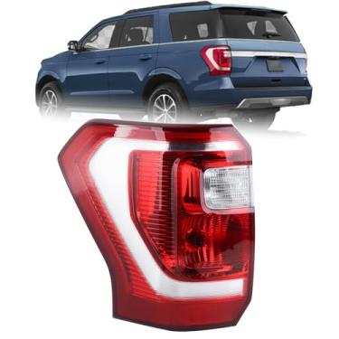 Imagem de KAMDKI Luz traseira do lado esquerdo do motorista adequada para Ford Expedition XLT 2018 2019 2021 2022 Conjunto de lâmpada traseira tipo halogênio lâmpada de freio com borrões LH FO2800271 JL1Z13405G