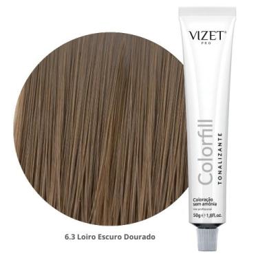 Imagem de Tratamento Tonalizante Colorfill 6.3 Loiro Escuro Dourado 50gr Vizet