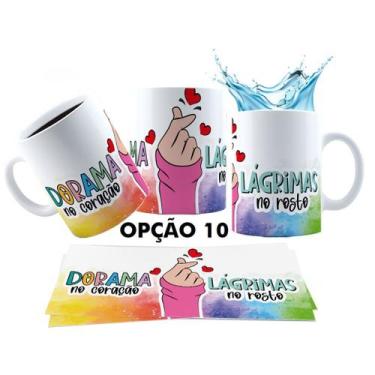 Imagem de Caneca 325ml Dorama Dorameira Currículo da Dorameira K-Drama - LARANJA