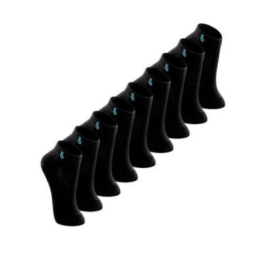 Imagem de Kit 9 Pares de Meias Infantil Cano Curto Lupo 2725-089, Preto, 24/29