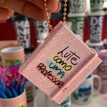 Imagem de Chaveiro Post-it Professor  Capa Dura com Elástico - Cores e Fofuras -