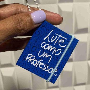 Imagem de Chaveiro Post-it Professor  Capa Dura com Elástico - Cores e Fofuras -