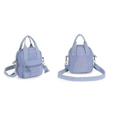 Imagem de Bolsa Bag Transversal Mini Moda Crinkle Feminina Fashion Acessorio Feminino Estilo Casual (Lilás)