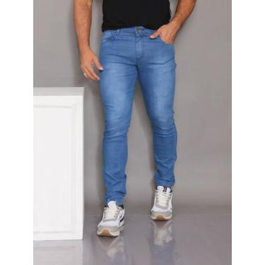 Imagem de Calça jeans masculina azul pistolada suave - Ss Jeans, 40