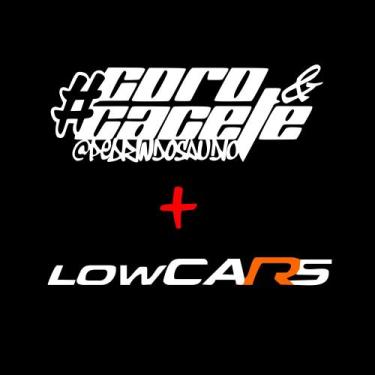 Imagem de Adesivo lowcars + coro e cacete pedrin dos audios - - adesivos carros 