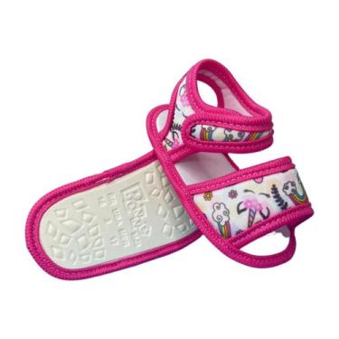 Imagem de Sandalia Nenem Infantil Recem Nascido unicornio - Benne Kids, Pink, 13