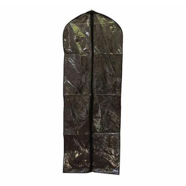 Imagem de Kit 5 Capas Vestido com Zíper 1,80 Para Ternos e Roupas Frente Pvc Cri