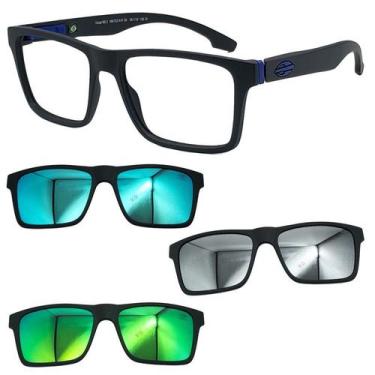 Imagem de Oculos Mormaii Swap NG2 6153 Preto A41 Com 3 Clipons Escolha, Azul, Ve