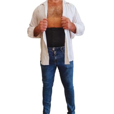 Imagem de Cinta Abdominal Masculina - Pós Plástica, Preto, M