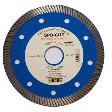 Imagem de Disco Diamantado Turbo 110mm Porcelanato Nobre Extra Fino 1mm - SPD CU
