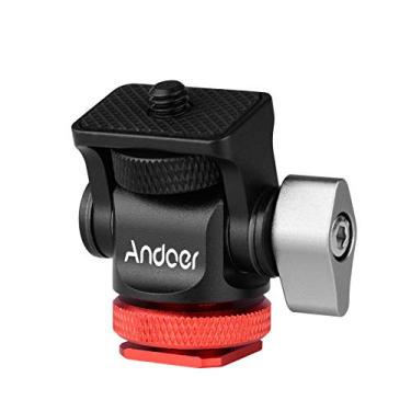 Imagem de Andoer Adaptador de sapata fria para montagem de mini monitor, cabeça de tripé, parafuso de 1/10.2 cm para montagem da câmera, monitor, microfone, luz de preenchimento de LED (vermelho)