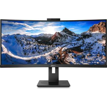 Imagem de Monitor Philips Ultrawide 34 , Qhd, Hello Web Usb-c 346p1crh Cor Preto 110v/220v 346P1CRH