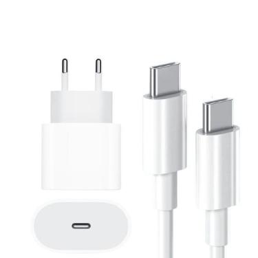 Imagem de Cabo Carregador + Fonte Compatível Tipo C USB-C 20W - Utimix DNJ