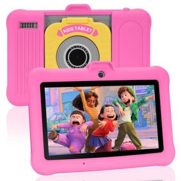 Imagem de Tablet SUMTAB Kids 7 polegadas Android 13.0 8GB RAM 64GB ROM rosa