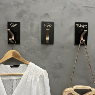 Imagem de 15 Ganchos pendurador provador para loja pino Inclinado - Hanger Decor
