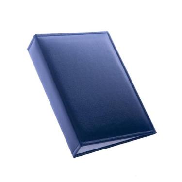 Imagem de Álbum Fotografico Couro 10X15/500 ul Marinho Com Espuma - Clip