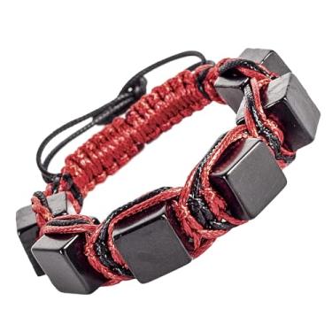 Imagem de Keled Rocks Pulseira Shungite - para aterramento - quando usada absorve as influências do Gadjet eletrônico - Pedra Shungite Real Tipo II - Vem com certificado, 7-8", Pedra, shungite