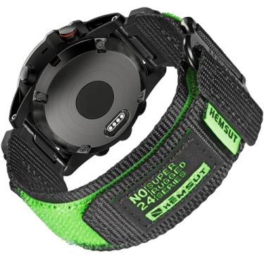 Imagem de Pulseira de relógio compatível com Garmin, pulseira militar de nylon de 26 mm para Fenix 8 51 mm/7X/7X Pro/6X/6X Pro/5X/5X Plus, Tactix 7 Pro/Delta, Quatix 6X/5X, Descent MK1/MK2, Instinct 2X,