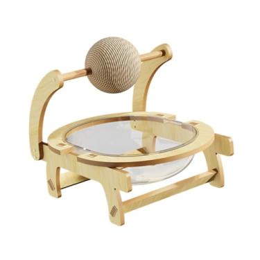 Imagem de Generic Cápsula espacial de madeira Cama para gatos, para dormir, centro de atividades Fácil limpeza Suprimentos para animais de estimação Rede de