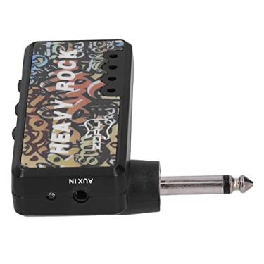 Imagem de Amplificador de Guitarra, Fone de Ouvido Amp Adaptador de Cabo de áudio Carregamento Usb Acessórios de Guitarra Elétrica Baixo Fone de Ouvido Amplificador Mini Amp Guitarra