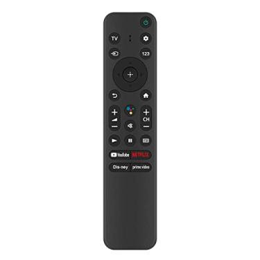 Imagem de Controle remoto por voz RMF-TX800U compatível com Sony Bravia TV KD75X80K KD43X80K KD50X80K KD85X80K XR55X90K XR65X90K XR75X90K XR85X90K XR85X90K