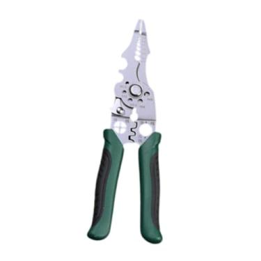 Imagem de Gralara Descascador de fios portátil, aço de alto carbono, multifuncional, ferramenta de fiação manual, ferramenta de descascamento de fios, Verde