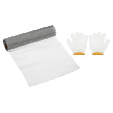 Imagem de PATIKIL Malha de arame de 101 cm C x 40 cm L, tela de filtro de ventilação de aço inoxidável 304 de malha 304 com luvas para janela de segurança tampa de ventilação filtragem cerca de animais