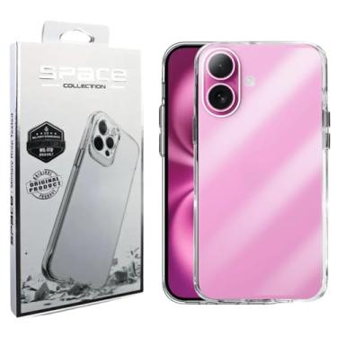 Imagem de Capa Capinha SPACE CASE Clear Ultra Resistência Híbrida Compatível iPhone 16
