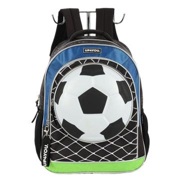 Imagem de Mochila de Costas Luxcel Up4You Futebol Preto e Azul