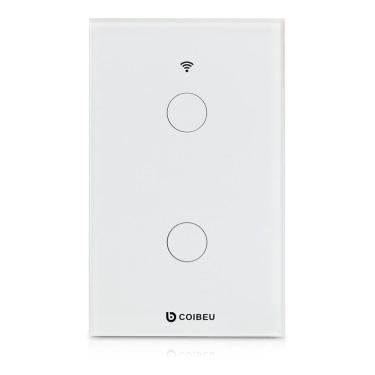 Imagem de Interruptor Wi-Fi Inteligente Touch Rf333 2 Botões