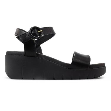 Imagem de Sandália Moleca Feminina Napa Turim Salto Anabela 5536.100