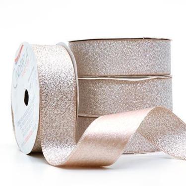 Imagem de Fita de Cetim Com Lurex Prata Nº 05 22mm Com 10 Metros - Cinderela, CH