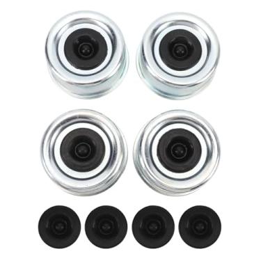 Imagem de Tampa do pó do Trailer, 4pcs 2,72in Tampa de Graxa No Cubo de Reboque Com Plugues de Borracha para Eixos de 7000-8000 Lbs Trailer Dexter Trailer RV, Adequado para a Maioria Dos