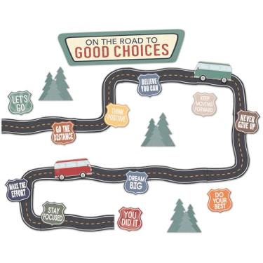 Imagem de Teacher Created Resources Mini quadro de avisos Moving Mountains Road Trip On The Road to Good Choices (TCR9225)