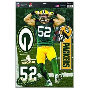 Imagem de Decalque multiuso Green Bay Packers 28 x 43 cm Clay Matthews