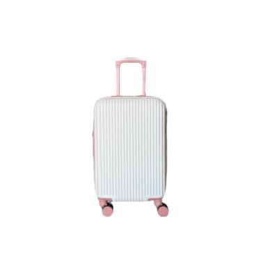 Imagem de Mala de Bordo 10KG ABS Padrão Anac Giratória Viagem Texas (Branca C/Rose)