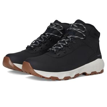 Imagem de Columbia Newton Wander Tênis masculino de couro para caminhada, Preto/cinza prateado, 10.5 Wide