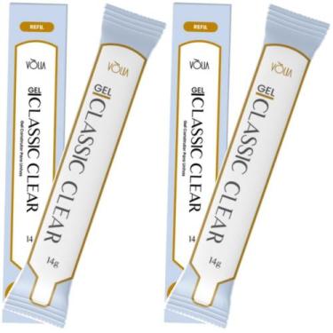 Imagem de 2UN Sache Gel Classic Clear 14g Para Unhas Em Gel Volia - Vòlia