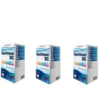 Imagem de Kit C/3 Apetiteee Bc Uva 240 Ml Vitamina C+ B1 B2 B6 - Prevent Pharma