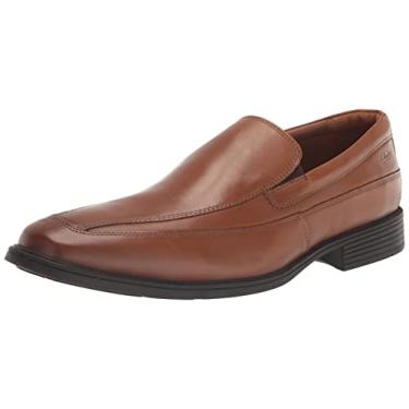 Imagem de Clarks Mocassim masculino Tilden Free, Couro marrom escuro, 39
