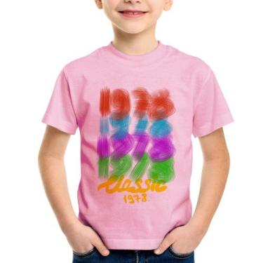 Imagem de Camiseta Infantil 1978 Classics - Foca na Moda, Rosa bebê, 2