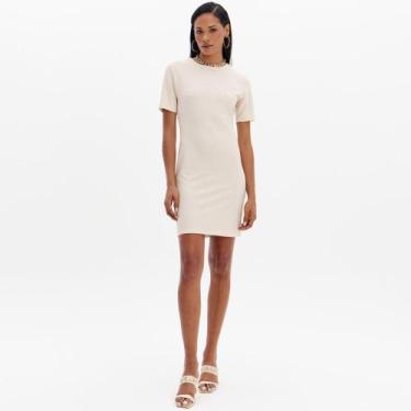 Imagem de Vestido Curto Easy Lança Perfume Sleeve Ou25 Bege Feminino, M