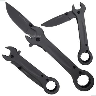 Imagem de Canivete de Bolso Compacto com Chaves de Boca 14mm, Estrela 17mm e Lâm