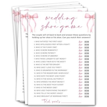 Imagem de Jogos de chá de panela - jogo de sapatos de casamento, jogos de chá de casamento, jogos de noiva rosa, jogos de festa de noiva, jogos de despedida de solteira, jogos de chá de panela 30 convidados/P03