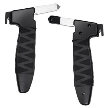 Imagem de GIOOIG Pacote com 2 maçanetas de porta de carro para idosos, assistência de maçaneta de carro para maçanetas de carro idosas, bengala de carro, com cortador de cinto de segurança disjuntor de janela,